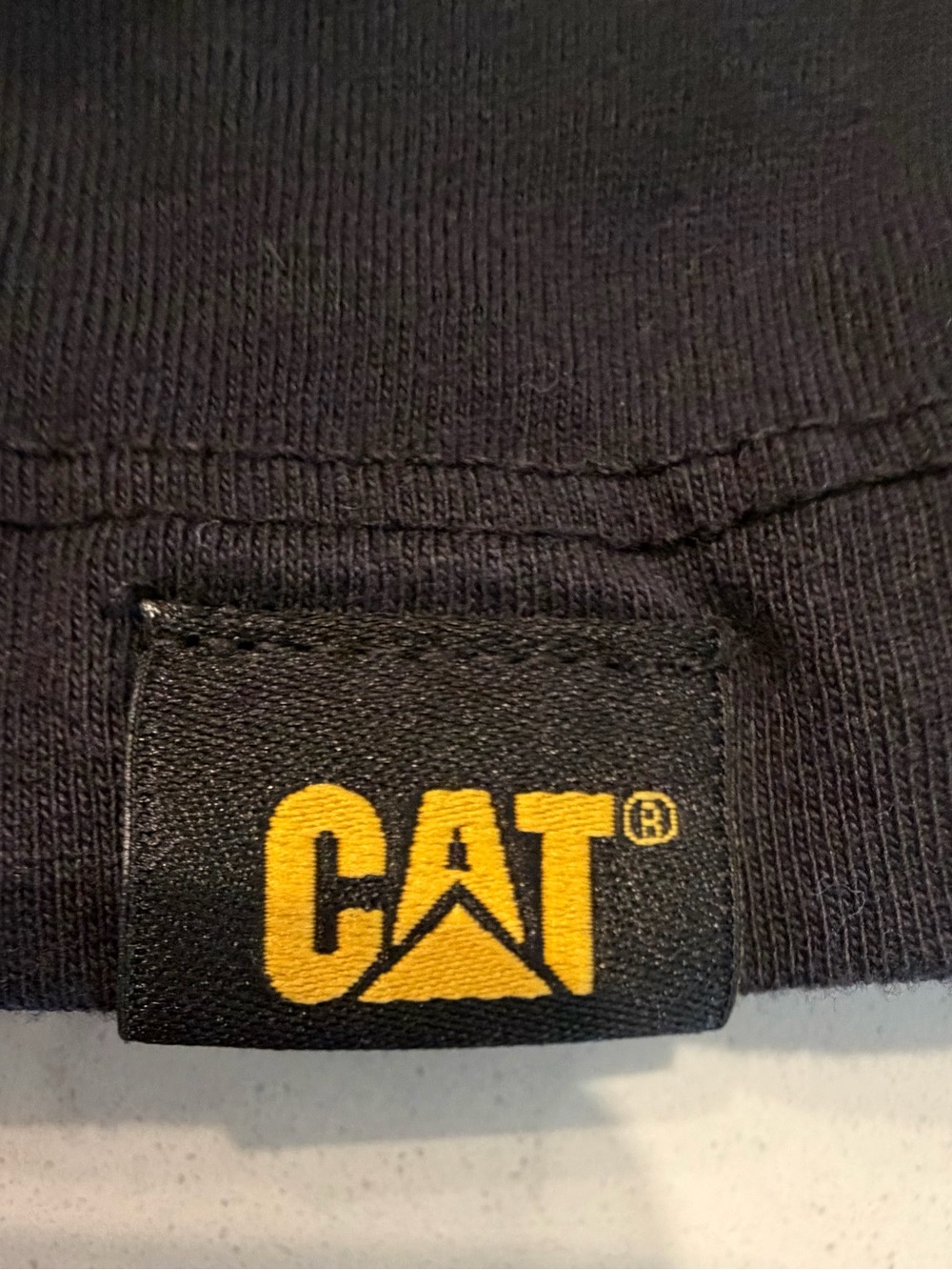 Caterpillar Black Long-Sleeve Shirt with Yellow Logo and Sleeve Print - Picture 4 of 4